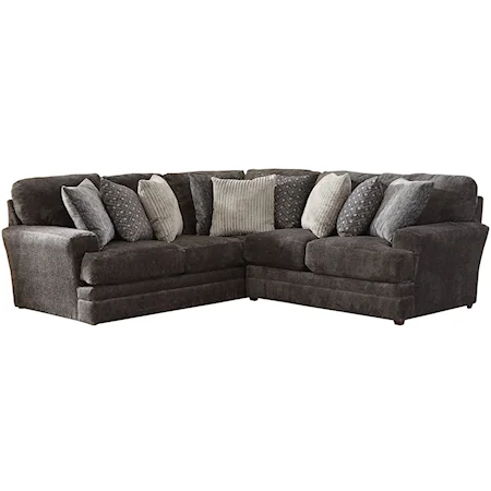 Two Piece Sectional with Track Arms